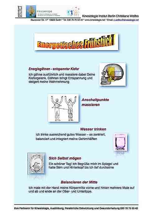 energetisches fruehstueck mit kinesiologie
